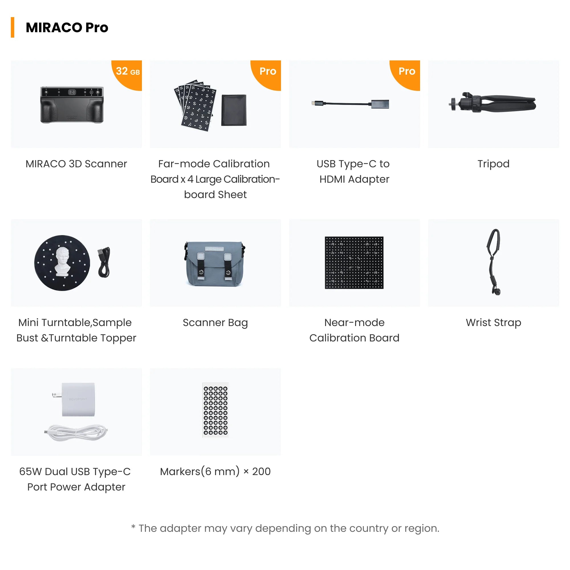 Revopoint MIRACO - Standalone 3D Scanner for Small to Large Objects Scanner