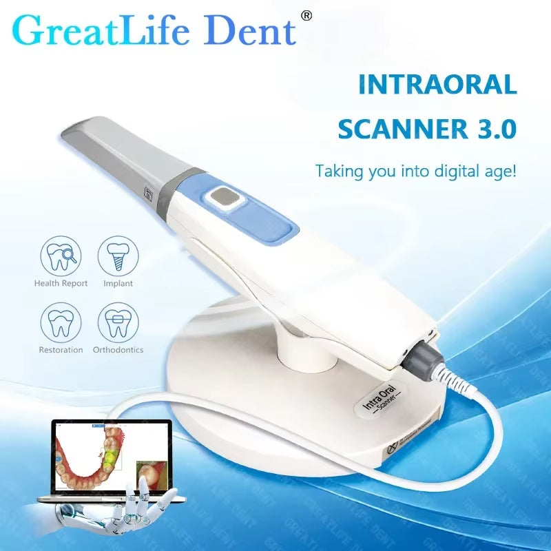 Dental Runyes 3.0 Pro Intraoral 3D Scanner 3D with Free Software CAD CMD Orthodontic Restoration CE ISO Approved