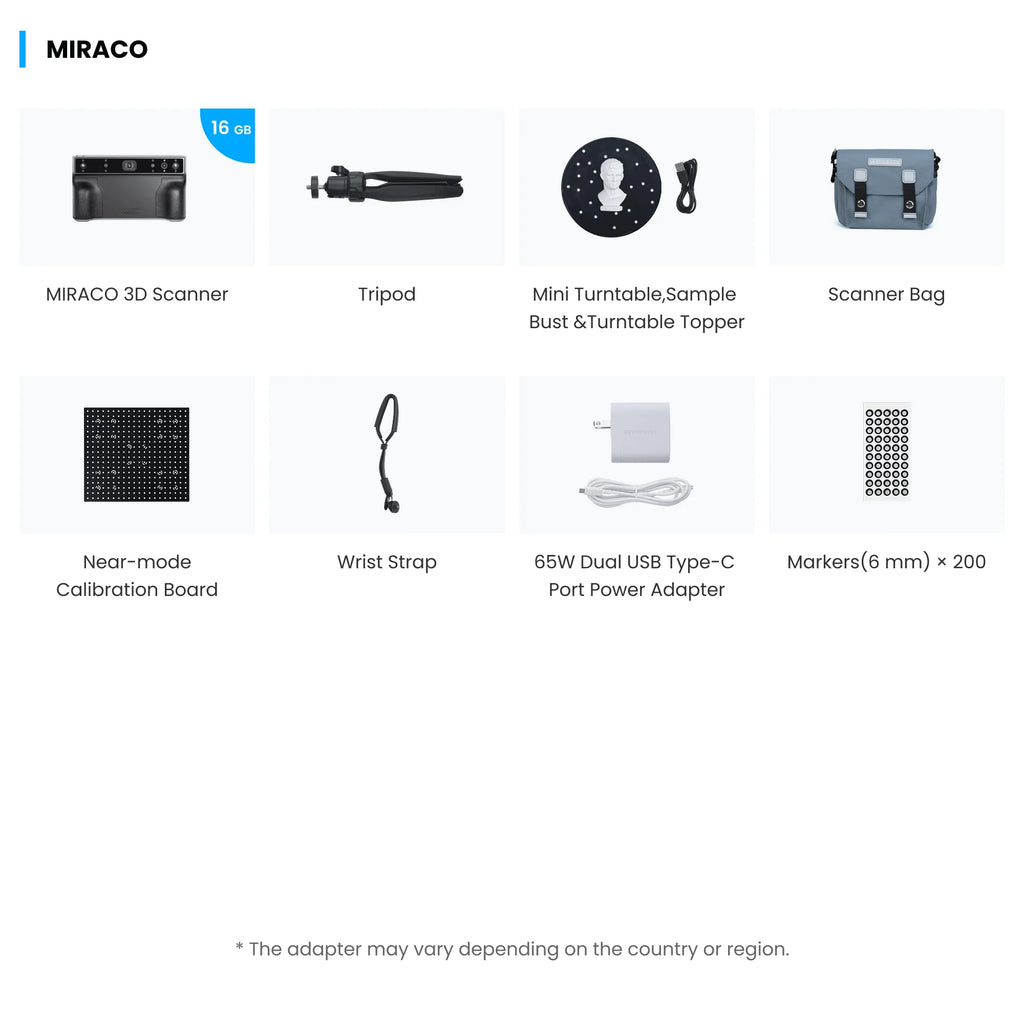 Revopoint MIRACO - Standalone 3D Scanner for Small to Large Objects Scanner