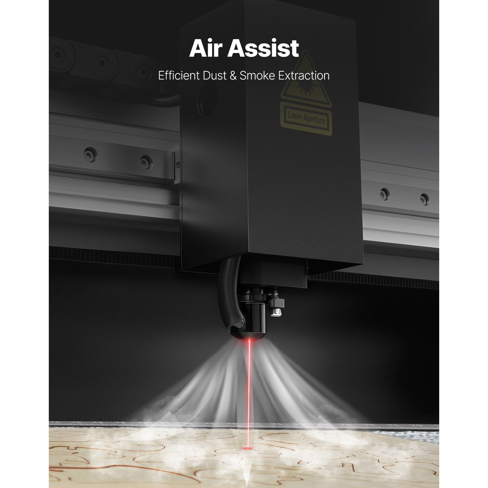 Uimoso 55W CO2 Laser Engraver 20X12 in Desktop Laser Cutter with Built-In Camera