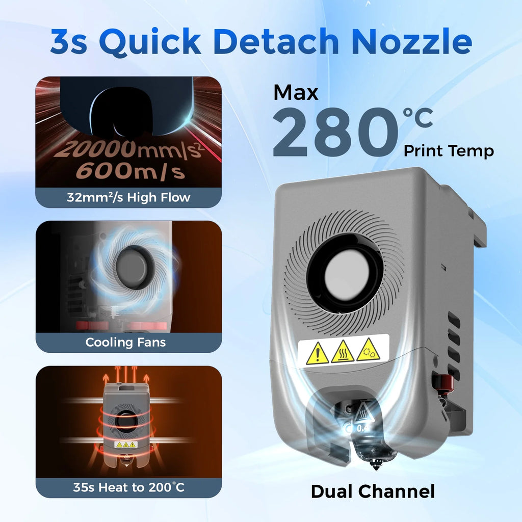 Adventurer 5M Pro 3D Printer, 600Mm/S High Speed 3D Printer, 8.7 X 8.7 X 8.7'', Black